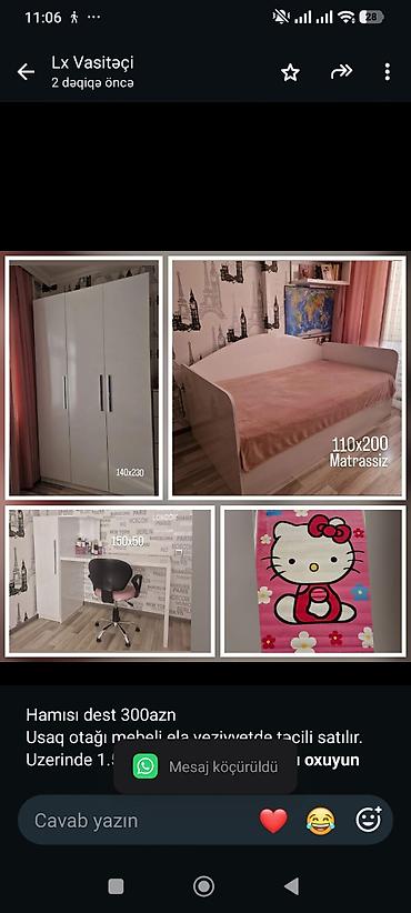 Hamısı dest 300azn Usaq otağı mebeli ela veziyyetde təcili satılır lalafo.az -da Hamısı dest 300azn Usaq otağı mebeli ela veziyyetde təcili satılır