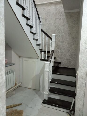 Деревянные лестницы: Каражыгач, сасна, дуб, фанера шпон, тапчан, стол, Темир каркас — 22