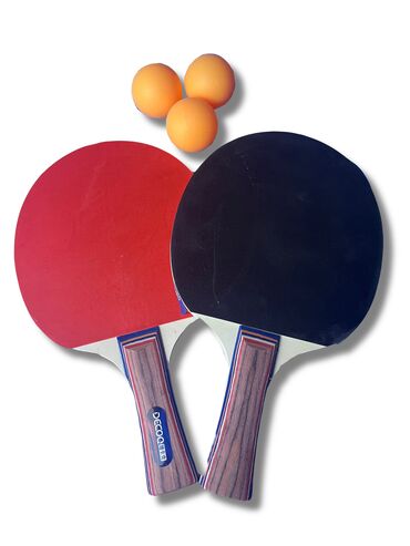 деревянная катана: Ракетки для настольного тенниса + 3 мяча [ акция 40%] - низкие цены в