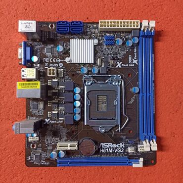 материнские платы asrock: Материнская плата, Б/у, ASRock, LGA1155, Micro-ATX, Для ПК