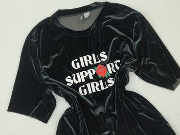 czarne t shirty reserved: H&M Divided, Women`s dress, size S (EU 36)