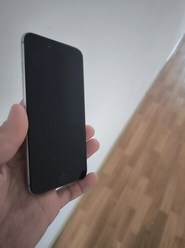 корпус пе: IPhone 6s Plus, Колдонулган, 64 ГБ, Space Gray, Кабель, Куту