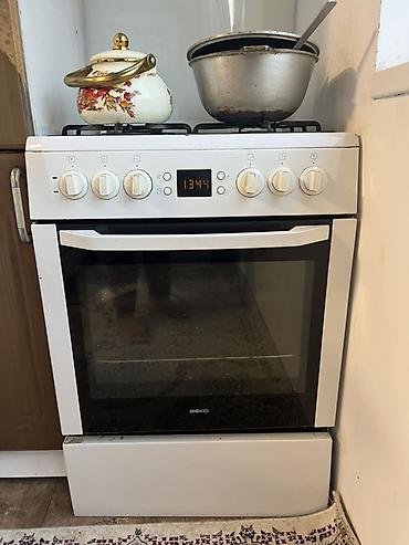 электродуховку: Газовая плита BEKO с электродуховкой Характеристики: - Тип: напольная — 3