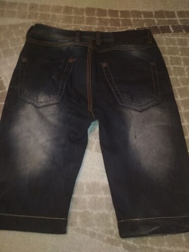 Шорты: Шорты джинсовые! Новые, остались 2шт. Тёмно-синий, размер 31 — 4