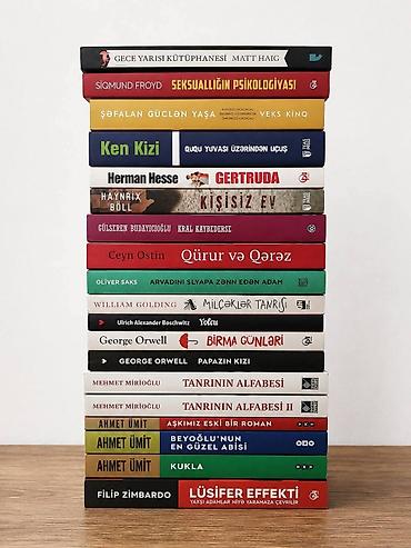 Книги и журналы: Yeni və ikinci əl kitablar 1-2 manatdan başlayan qiymətlərlə, hər biri — 3