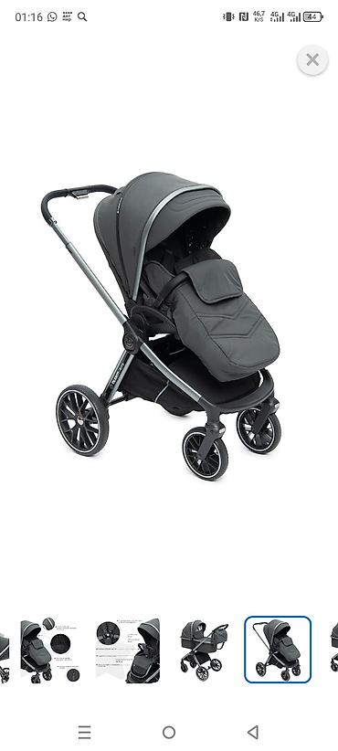 Коляски: Коляска, цвет - Черный, Б/у — 8