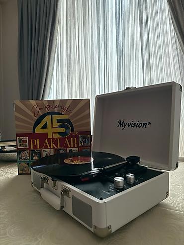 патефон цена: MyVision portativ vinil pleyer (kofertip) - Retro çemodan dizaynlı — 1