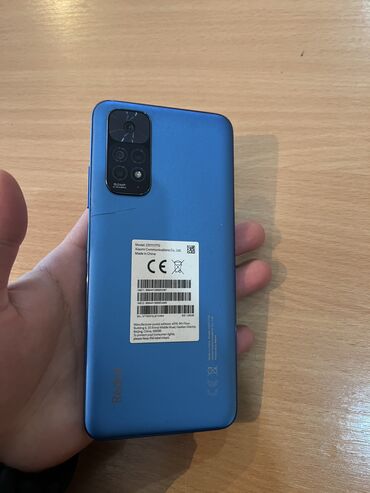 арзан телефон ош: Redmi, Redmi Note 11, Колдонулган, 128 ГБ, түсү - Көк, 2 SIM