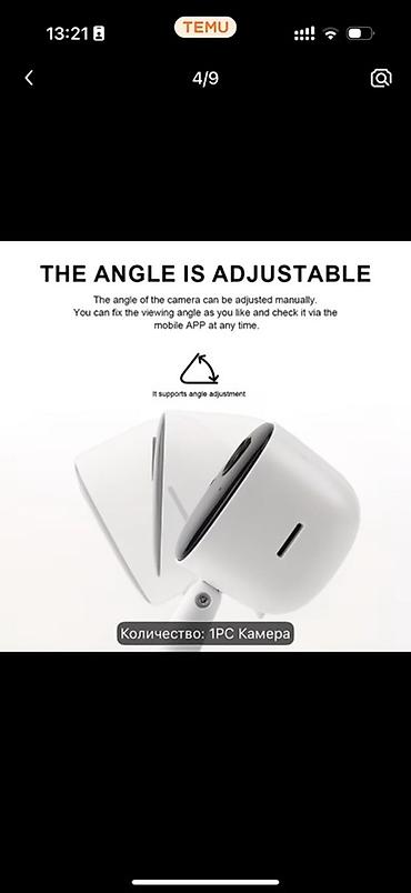 5 1: 2.4G Wi‑Fi Ağıllı Kamera Xüsusiyyətlər: - 2.4 GHz Wi‑Fi ilə qoşulma — 5