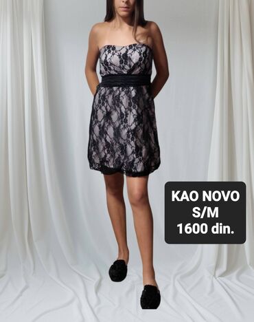 ps crvena haljina: 0101 Brand S (EU 36), bоја - Crna, Koktel, klub, Top (bez rukava)