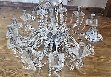 lüstur altı: Çılçıraq, 10 və daha çox lampa, Xrustal — 1