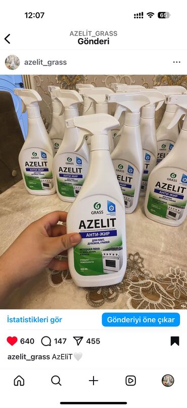 Dezinfeksiyaedici maddələr: AzEliT🤍 _________ Tam orginal (MəHsUl!) _________ 600Ml💐