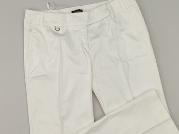 jeansy damskie z łatami: Material trousers for women, size S (EU 36)