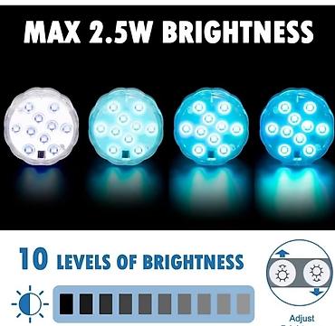 sadnice borovnice: RGB LED Podvodna Svetla za Bazen – Set 4 komada sa daljinskim — 8