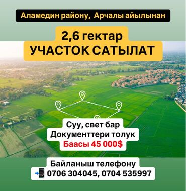 Продажа участков: 2600 соток