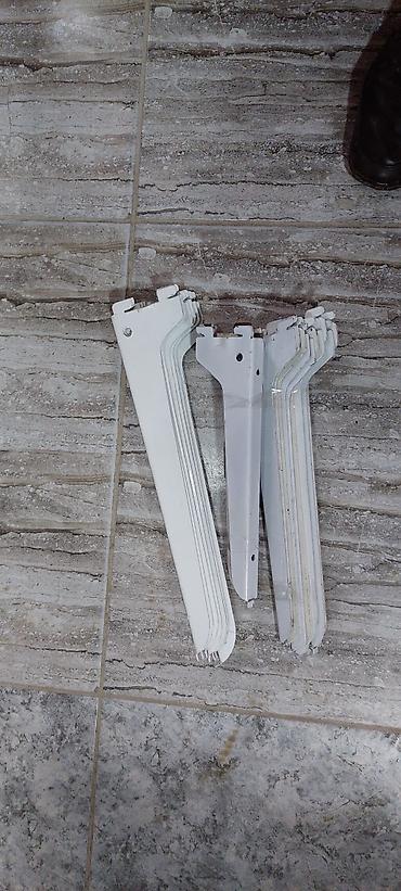 ag sirkə qiyməti: Metal divar rəfləri üçün konsol dayaqları (ağ) - Material: möhkəm — 2