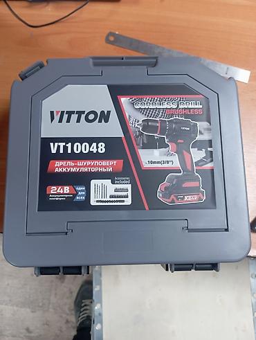 русская: Дрель-шуруповерт аккумуляторная VITTON VT10048 (brushless) - — 1