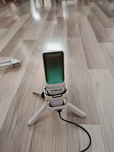 simli: USB kondensator mikrofon dəsti – Zealsound (ağ) Paketdə: - USB — 5