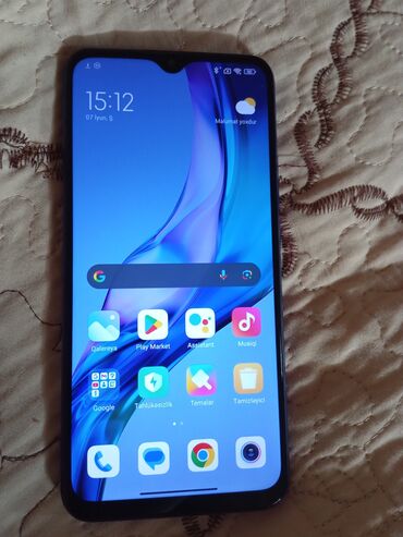 Xiaomi: Xiaomi Redmi 9, 32 GB, rəng - Göy, 
 Barmaq izi, Face ID
