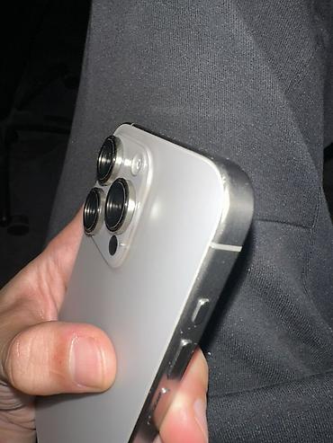 apple studio: IPhone 15 Pro, Б/у, 128 ГБ, Natural Titanium, Коробка, 85 % — 5