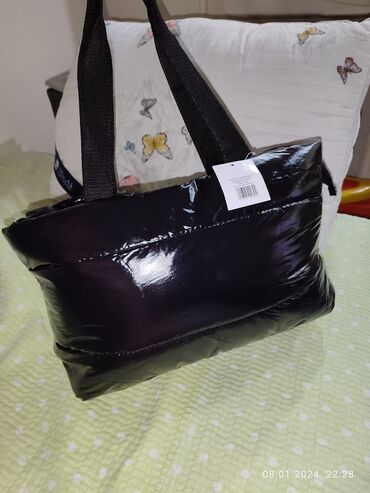 Пуховики и зимние куртки: Пуховик, По колено, США, Лакированный, M — 10