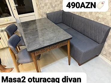 jasmin: Turkiye istehsali. Masa 2 oturacaq divan Masa bagli.80-130 Masa — 1