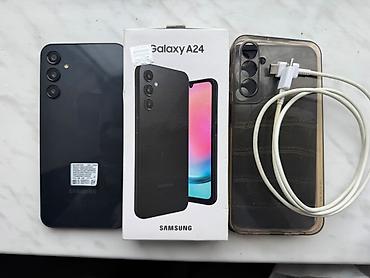 galaxy s8 tablet: Samsung Galaxy A24 4G, 128 GB, rəng - Qara, Zəmanət, Barmaq izi, İki sim kartlı — 4