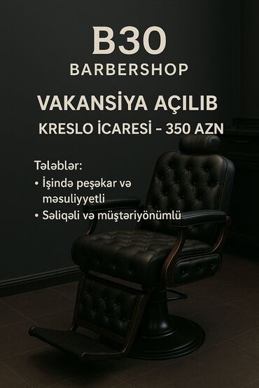 Tibbi arakəsmələr: Saş kəsimi kreslosu