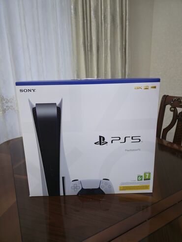 PS5 (Sony PlayStation 5): PlayStation 5 FAT (Diskli versiya) — İdeal vəziyyətdə, tam komplekt — 9