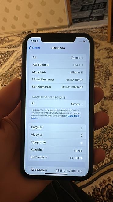 irşad iphone 11: IPhone 11, Qara, Face ID — 5