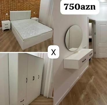 Yataq otağı mebel dəsti – 750 AZN Dəstin tərkibi: - İki tumba ilə