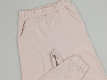 białe satynowe bluzki: Sweatpants, SinSay, 9 years, 128/134, condition - Good