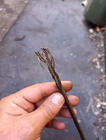 Metal troslar: Kabel çəkmək üçün parnik üçün sinklənmiş paslanmayan tros (polad tel — 2