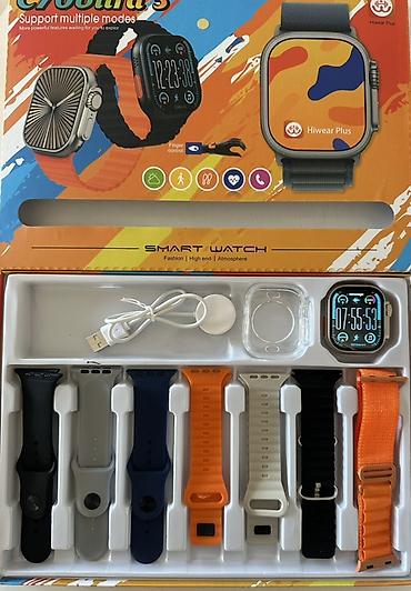 Hiwear Plus ağıllı saat komplekti Xüsusiyyətlər: - Tam ekran kvadrat