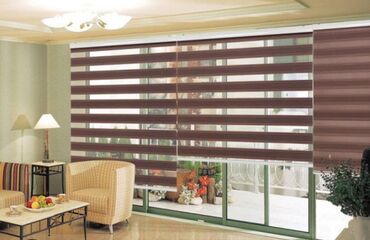 Жалюзи и рольшторы: Рулонные шторы с горизонтальными полосами, чередующимися по цвету at lalafo.kg — 3 Жалюзи и рольшторы: Рулонные шторы с горизонтальными полосами, чередующимися по цвету — 3