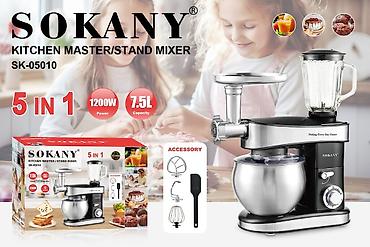 Кухонный комбайн/планетарный миксер SOKANY SK-05010 — 5 в 1. Основные