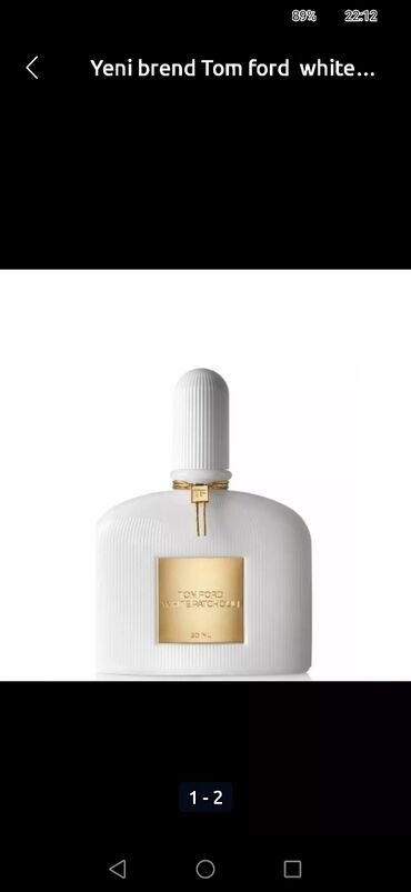 Ətriyyat: 2 eded Tom ford orginal pautchouli yenidir 50ml Adoredan alinib