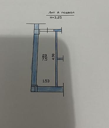 7 м², С высокими потолками