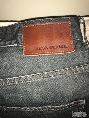 Farmerke: Original Hugo Boss Orange farmerice 33 100% cotton Siva boja — 1