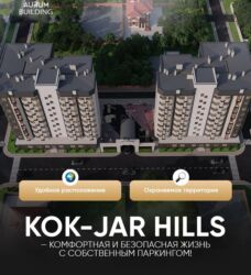 сдаю квартиру микрорайон кокжар: 1 бөлмө, 43 кв. м, Элитка, 8 кабат, ПСО (өзү оңдоп түзөтүп бүтүү үчүн)