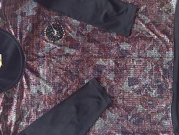 muncuq: Parıltılı qadın bluzası - Material: Ön hissə metalik parıltılı, xətli — 2
