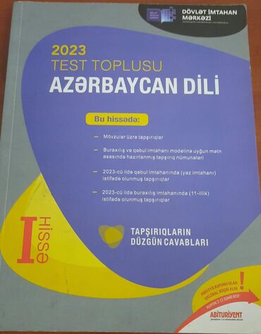 Boşqablar: Azərbaycan dili test toplusu 1-ci hissə 2023