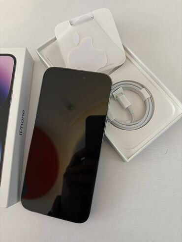 iphone x satılır: IPhone 14 Pro Max, 256 GB, Deep Purple, Simsiz şarj, Sənədlərlə, Face ID