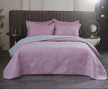 Ćebad i pokrivači: Prekrivač za krevet – luksuzni prošiveni set sa jastučnicama - — 6