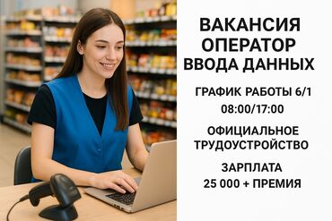 работа в интернете с ежедневной оплатой на карточку: Оператор вода данных график работы 6/1 08:00/17:00 официальный