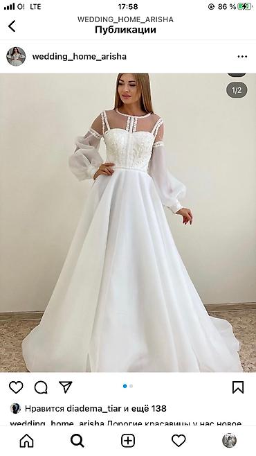 Свадебные платья: Свадебное платье, 2XL, Без кольца, Б/у — 14