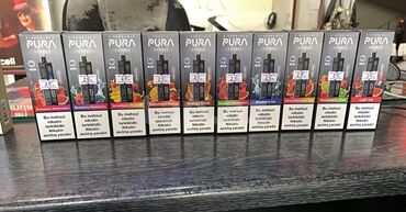 Qəlyan, vayp və aksesuarları: Məhsul: Pura Disposable (birdəfəlik) vape cihazları Xüsusiyyətlər: -