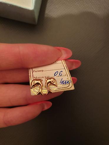 золото детские: Серьги, Проба 585, Без вставки, Детские, Новый — 2