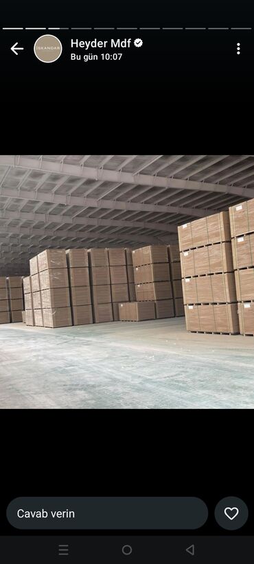 Digər tikinti materialları: Mdflerin satiwi palet ve ya ededle — 6