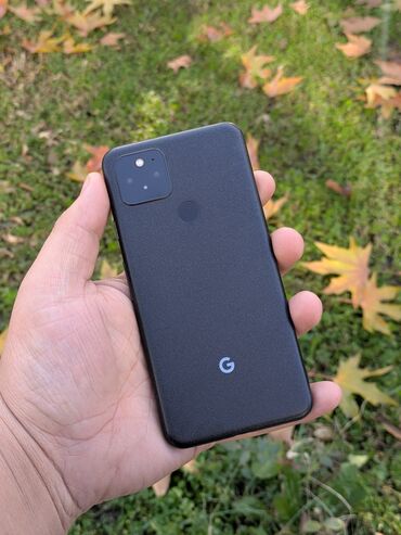 мобильные телефоны новый: Google Pixel 5, Б/у, 128 ГБ, цвет - Черный, 1 SIM, eSIM